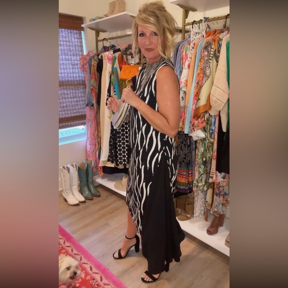 Abstractct Print Dress - Picture 4 of 12